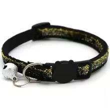 Colorful Cat Collar with Bell — Adjustable Safety Fit for All Breeds