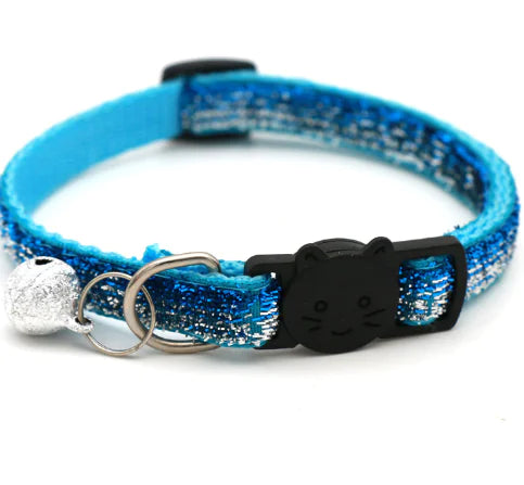 Colorful Cat Collar with Bell — Adjustable Safety Fit for All Breeds
