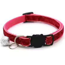 Colorful Cat Collar with Bell — Adjustable Safety Fit for All Breeds